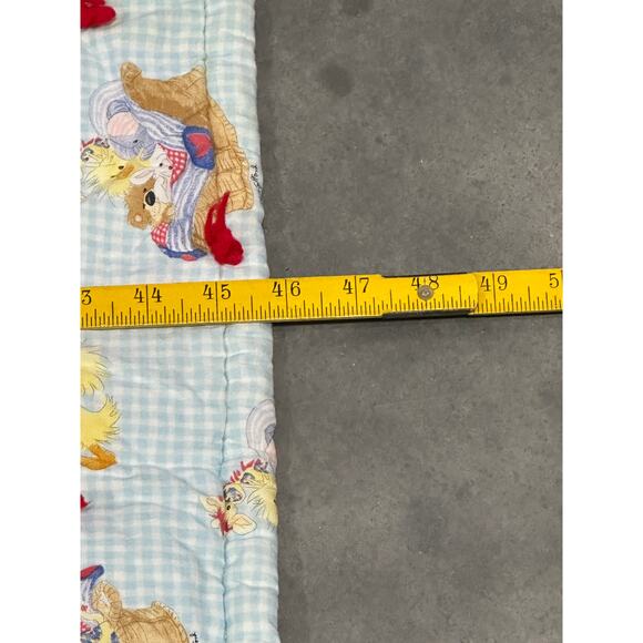 Suzy's Zoo, Baby Blanket, 46x35", Blue, Animals, Suzy Spafford, ~ 251016-WH 357 - Picture 4 of 5